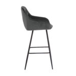 Baaritool BRITA 53x55xH109cm, hall samet Baaripukid ja baarilauad Baaripukid ja baarilauad
