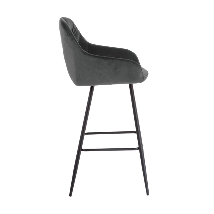 Baaritool BRITA 53x55xH109cm, hall samet Baaripukid ja baarilauad Baaripukid ja baarilauad