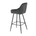 Baaritool BRITA 53x55xH109cm, hall samet Baaripukid ja baarilauad Baaripukid ja baarilauad