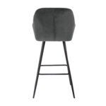 Baaritool BRITA 53x55xH109cm, hall samet Baaripukid ja baarilauad Baaripukid ja baarilauad