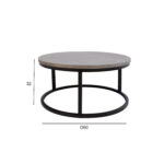 Diivanilaud BRITE D60xH32cm, hall Diivanilauad ja abilauad Diivanilauad ja abilauad