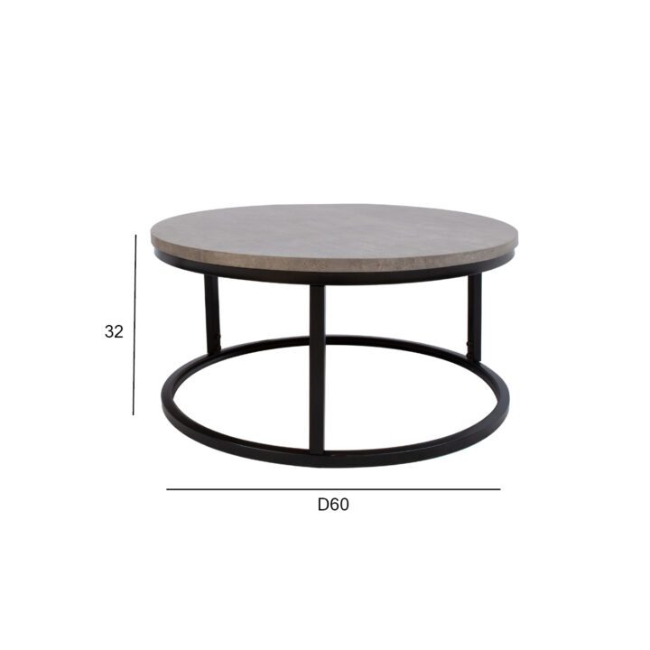Diivanilaud BRITE D60xH32cm, hall Diivanilauad ja abilauad Diivanilauad ja abilauad