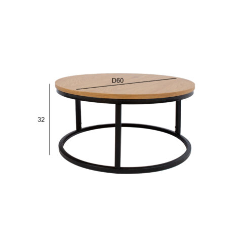 Diivanilaud BRITE D60xH32cm, hele puit Diivanilauad ja abilauad Diivanilauad ja abilauad