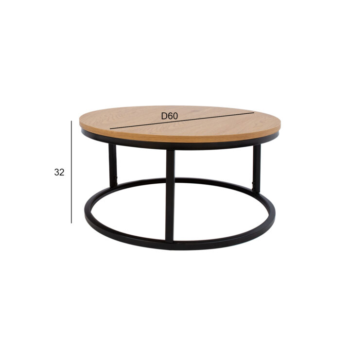 Diivanilaud BRITE D60xH32cm, hele puit Diivanilauad ja abilauad Diivanilauad ja abilauad