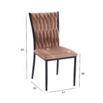 Tool EMORY 47x59xH93cm, vanaroosa samet Söögilauatoolid, taburetid, pingid H02-300 Söögilauatoolid, taburetid, pin