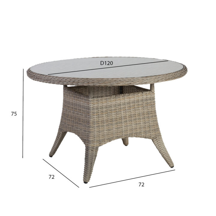Laud PACIFIC D120xH75cm, hallikasbeež Aialauad Aialauad