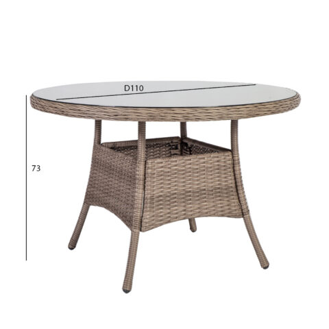 Laud TOSCANA D110xH73cm, beež Aialauad Aialauad