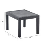 Laud JACK 60x47xH40cm, hall, plastik Diivanilauad ja abilauad Diivanilauad ja abilauad