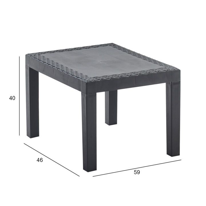 Laud JACK 60x47xH40cm, hall, plastik Diivanilauad ja abilauad Diivanilauad ja abilauad