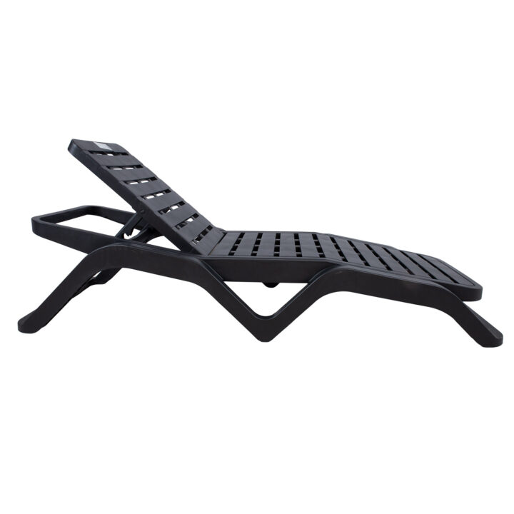 Lamamistool SCIROCCO 71x187xH44cm, tumehall, plastik Lamamistoolid ja päevitustoolid Esilehe tooted
