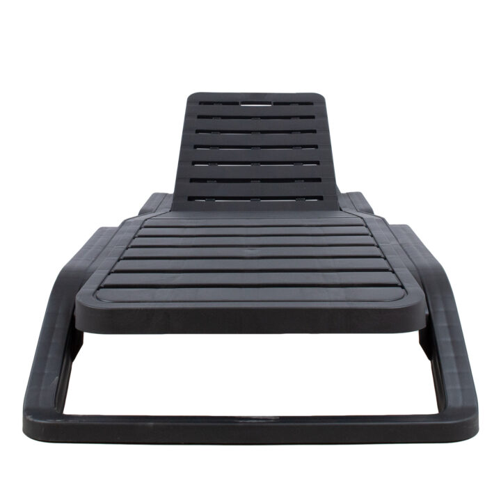 Lamamistool SCIROCCO 71x187xH44cm, tumehall, plastik Lamamistoolid ja päevitustoolid Esilehe tooted