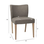 Tool TURIN 57x51xH80cm, kuldpruuni Söögituba SARI TURIN