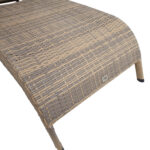 Lamamistool WICKER 73x196xH99cm, cappuccino Lamamistoolid ja päevitustoolid G03-100 Lamamistoolid ja päevitustoolid