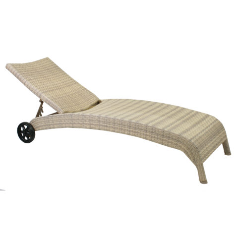 Lamamistool WICKER 73x196xH99cm, beež Lamamistoolid ja päevitustoolid G03-100 Lamamistoolid ja päevitustoolid