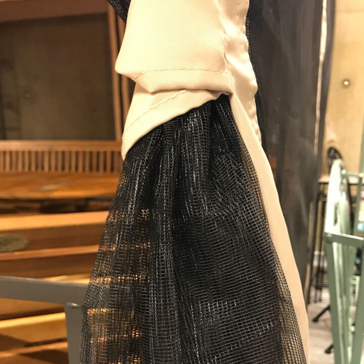 Sääsevõrgud varikatusele LEAF 3x3m must, polüestervõrk Varikatused ja aiatelgid G07-100 Varikatused ja aiatelgid