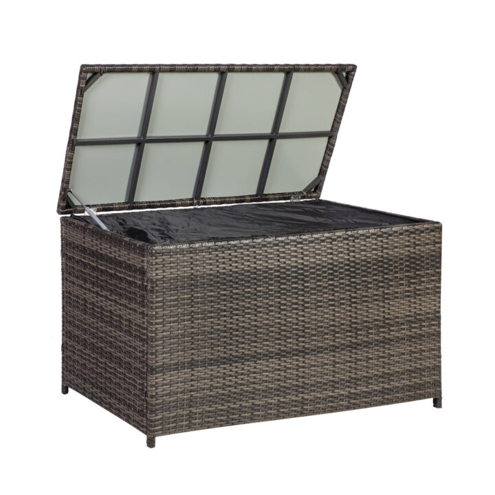 Padjakast WICKER 122x52xH62cm, tumepruun Aiadiivanid ja komplektid G02-500 Padjakastid