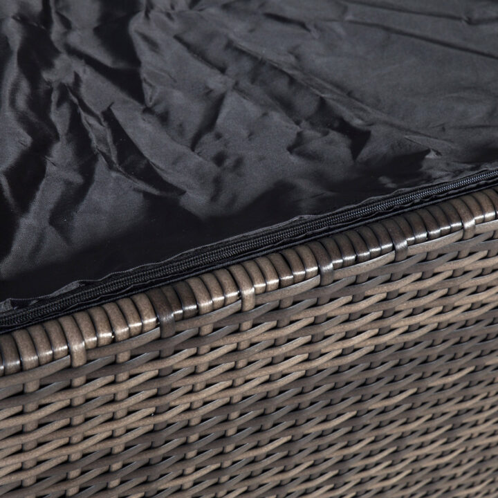 Padjakast WICKER 122x52xH62cm, tumepruun Aiadiivanid ja komplektid G02-500 Padjakastid