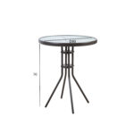 Laud DUBLIN D60xH70cm, tumepruun Aialauad Aialauad