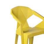 Tool MUZE 56×50,6xH80cm, sinepikollane plastik Aiatoolid ja aiapingid Aiatoolid ja aiapingid