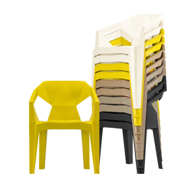 Tool MUZE 56×50,6xH80cm, sinepikollane plastik Aiatoolid ja aiapingid Aiatoolid ja aiapingid