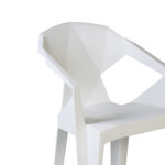 Tool MUZE 56×50,6xH80cm, valge plastik Aiatoolid ja aiapingid Aiatoolid ja aiapingid