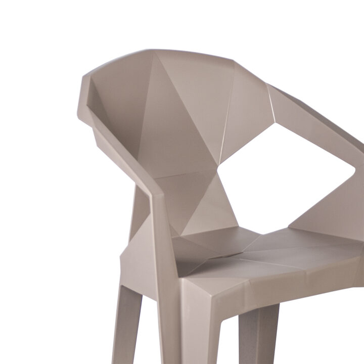 Tool MUZE 56×50,6xH80cm, taupe plastik Aiatoolid ja aiapingid Aiatoolid ja aiapingid
