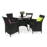 Tool WICKER-1 61x58xH86cm, must Aiatoolid ja aiapingid Aiatoolid ja aiapingid