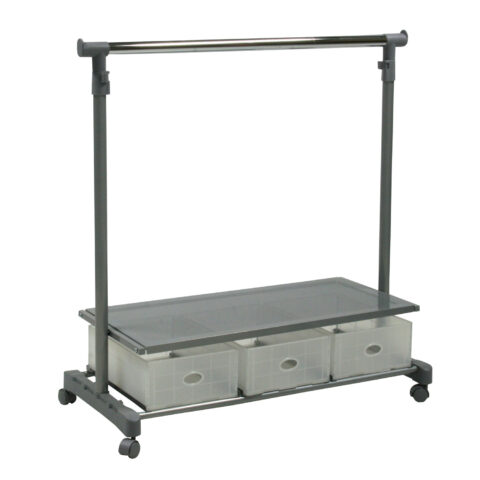 Stange FORD 94x42xH93,5-168cm, hõbedane Esik ja Garderoob H04-200 Riidestanged ja nagid
