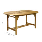 Laud FINLAY 153/195x90xH72cm, akaatsia Aialauad Aialauad