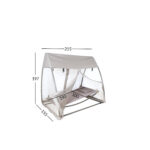 Rippkiik SUNDAY varikatusega 215x155xH197cm, taupe Kiiged ja ripptoolid