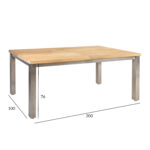 Laud NAUTICA 200/300x100xH76cm, tiikpuu Aialauad Aialauad