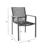 Tool MONTANA 60x61xH90cm, hall Aiatoolid ja aiapingid Aiatoolid ja aiapingid