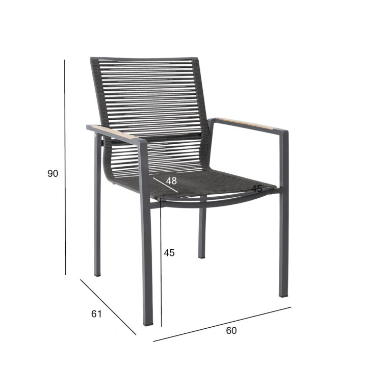 Tool MONTANA 60x61xH90cm, hall Aiatoolid ja aiapingid Aiatoolid ja aiapingid