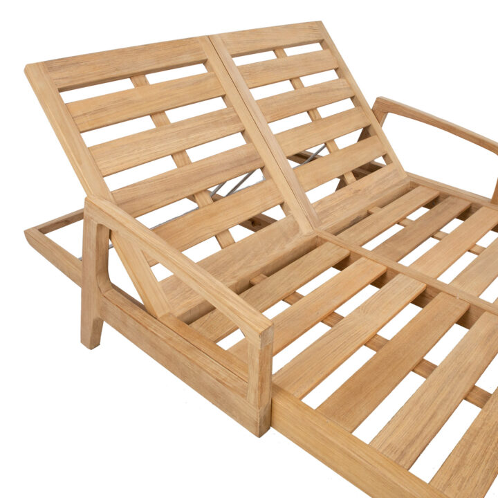 Lamamistool MALDIVE 2-kohaline helepruun 210x138xH33cm, täispuit tiik Lamamistoolid ja päevitustoolid G03-100 Lamamistoolid ja päevitustoolid