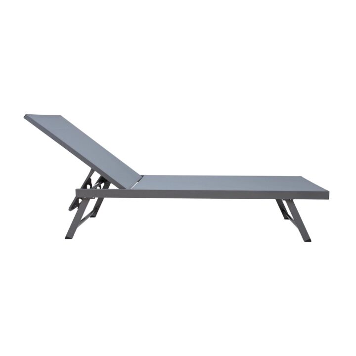 Lamamistool ARIO 192x60xH32-96cm, hall Lamamistoolid ja päevitustoolid G03-100 Lamamistoolid ja päevitustoolid