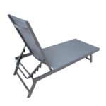 Lamamistool ARIO 192x60xH32-96cm, hall Lamamistoolid ja päevitustoolid G03-100 Lamamistoolid ja päevitustoolid