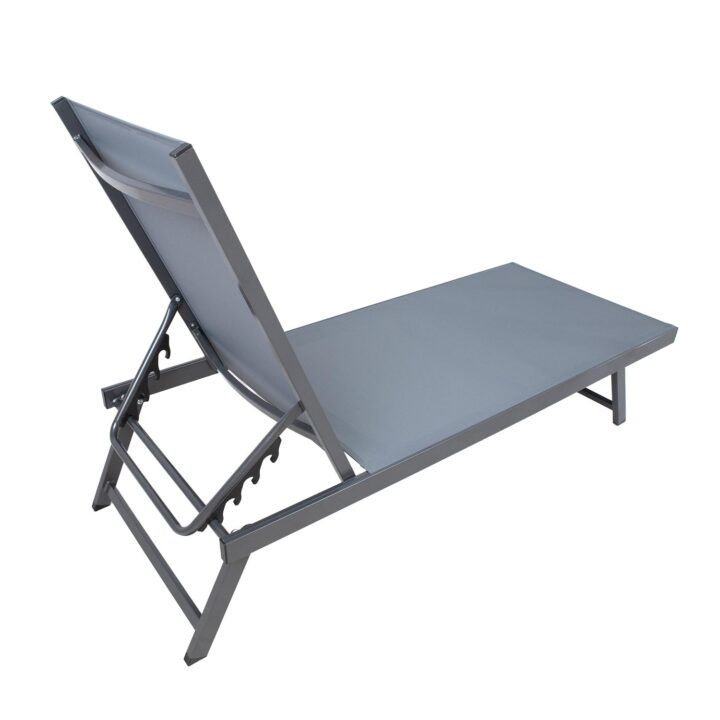 Lamamistool ARIO 192x60xH32-96cm, hall Lamamistoolid ja päevitustoolid G03-100 Lamamistoolid ja päevitustoolid