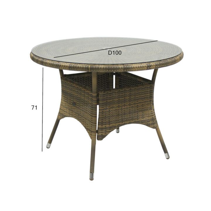 Laud WICKER D100xH71cm, cappuccino Aialauad Aialauad