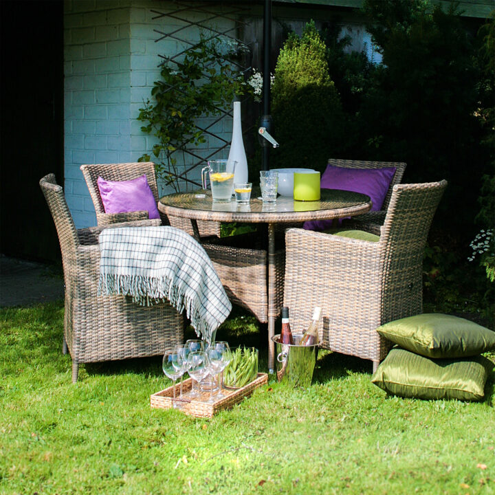 Laud WICKER D100xH71cm, cappuccino Aialauad Aialauad