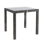 Laud WICKER 73x73xH71cm, tumepruun Aialauad Aialauad