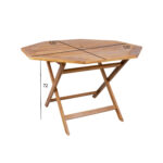 Laud FINLAY 120x120xH72cm, 8-nurkne, akaatsia Aialauad Aialauad