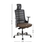 Töötool SPINELLY, 70x70xH118-128cm, taupe/hall, polüesterkangas, plastik Arvutitoolid ja töötoolid Arvutitoolid ja töötoolid