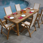 Laud BALI 220x100xH75cm, tiikpuu Aialauad Aialauad