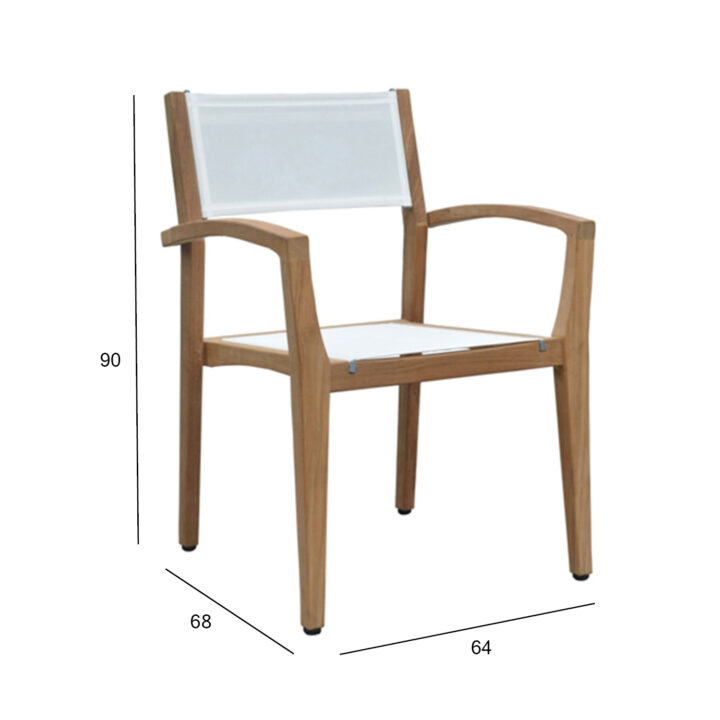Tool MALDIVE 62x62xH91cm, valge Aiatoolid ja aiapingid Aiatoolid ja aiapingid