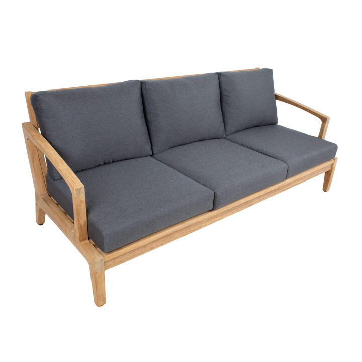 Diivan MALDIVE 3-kohaline 210x89xH86cm, tiikpuu Söögilauad ja toolid aeda Garden