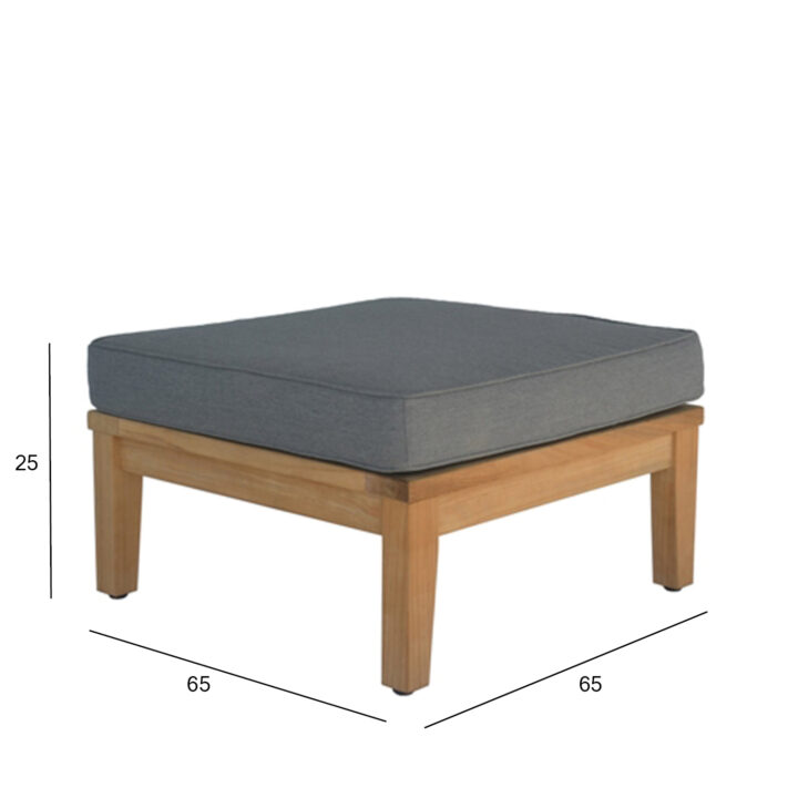 Tumba MALDIVE 65x65xH27cm, tiikpuu Aiatoolid ja aiapingid Aiatoolid ja aiapingid