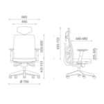 Töötool TUNE hall valge raamiga Arvutitoolid ja töötoolid Esilehe tooted 2