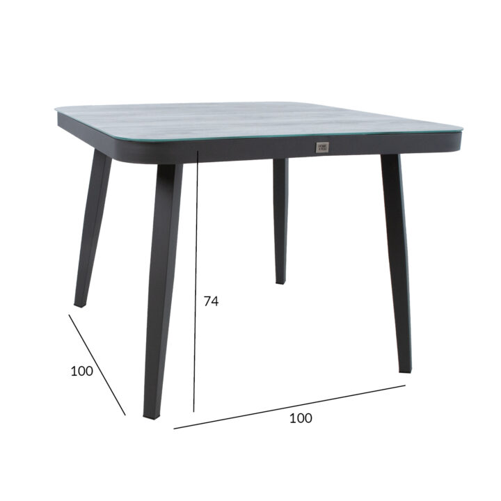 Laud MARIE 100x100xH74cm, hall Aialauad Aialauad