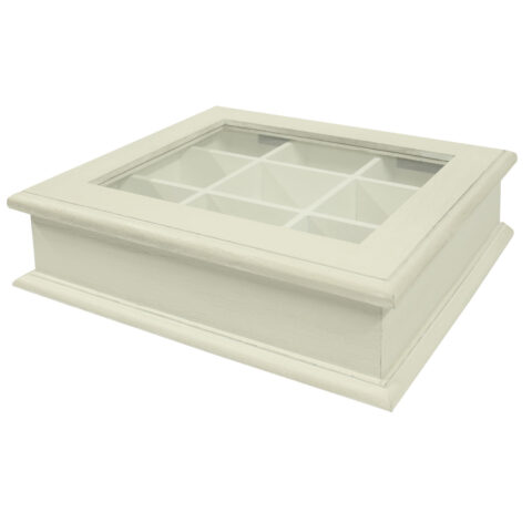 Teekarp SAMIRA 26,5x22x8,5cm, antiikvalge Köögitarbed Köögitarbed