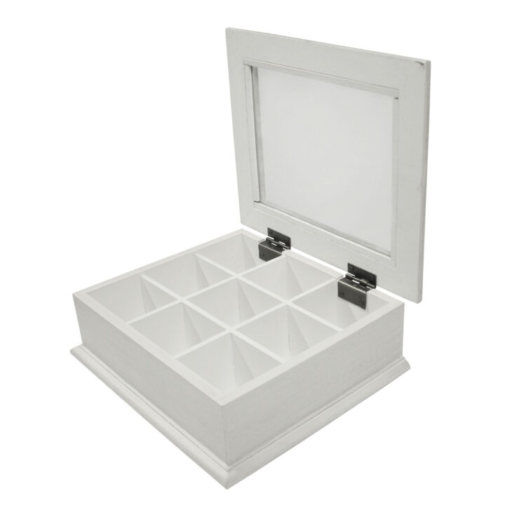 Teekarp SAMIRA 26,5x22x8,5cm, antiikvalge Köögitarbed Köögitarbed